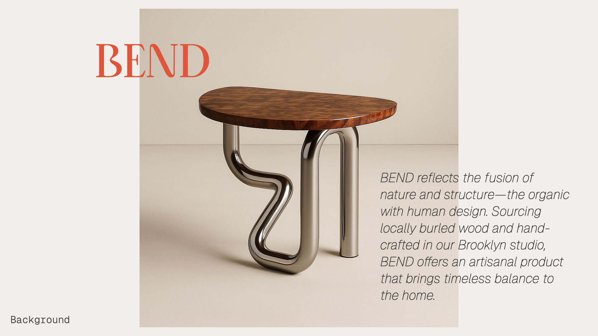 BEND Furnishings concept slide 3